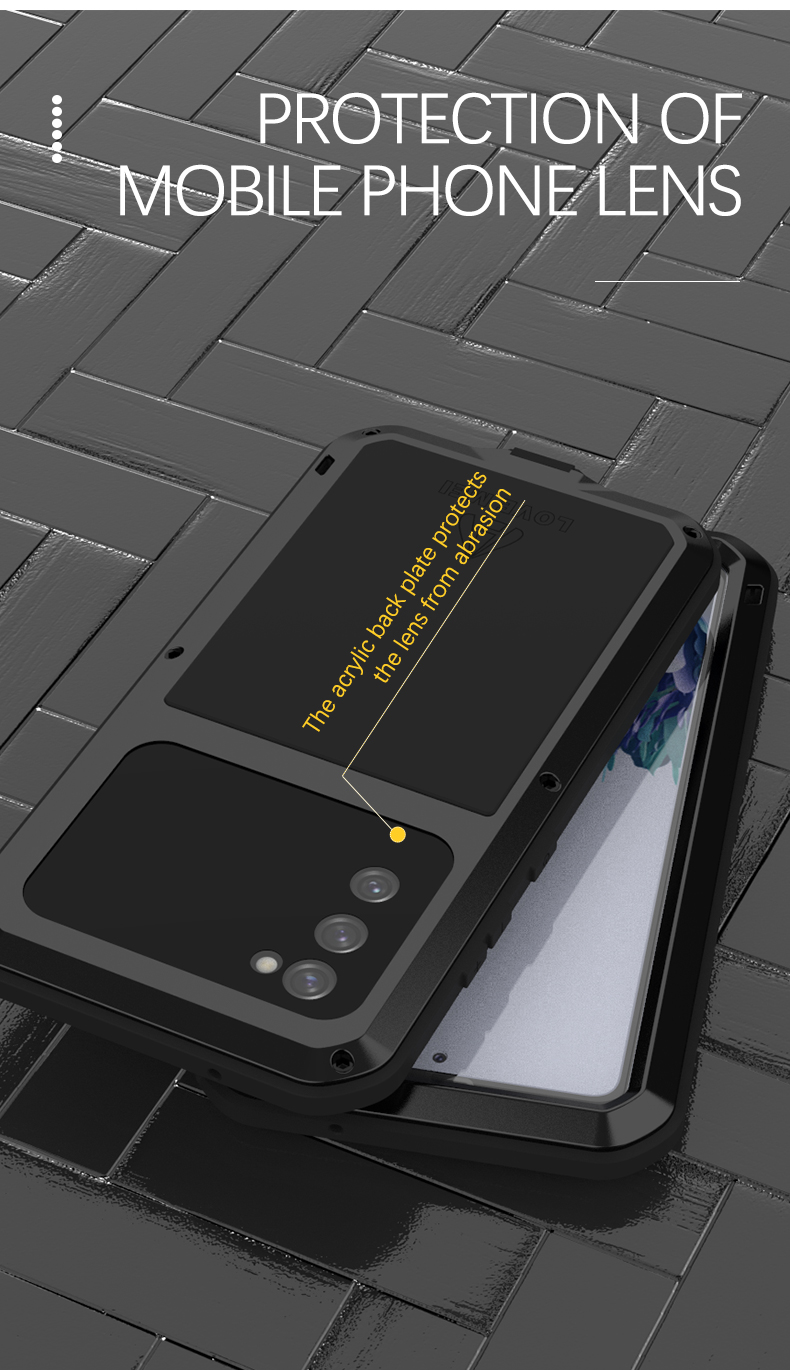 Powerful Love Mei Phone Case For Samsung Galaxy S Fe Metal Armor Shock Dirt Proof Water Cases For Samsun_voghion.com