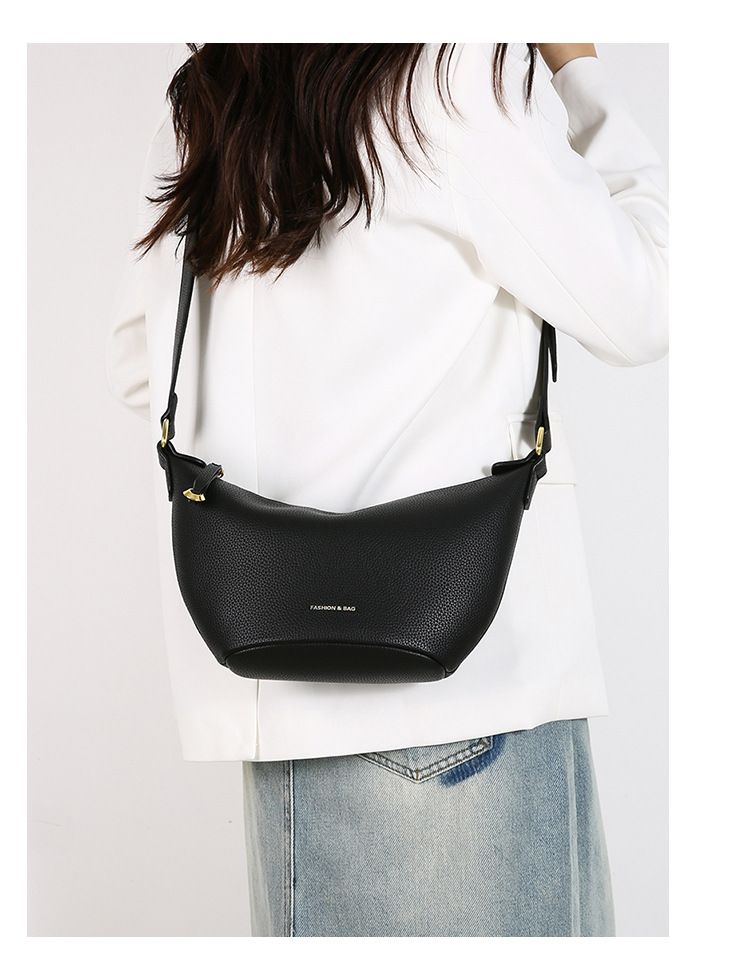 Nuova borsa hobo in morbida pelle, moda femminile, borsa a tracolla, borsa a tracolla singola, piccola, borsa a mezzaluna_voghion.com