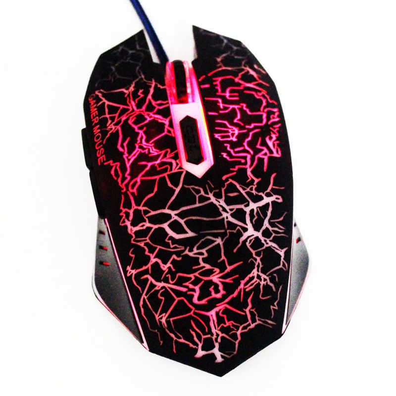 Mouse fotoelettrico cablato Wrangler per giochi, mouse per ufficio e laptop_voghion.com