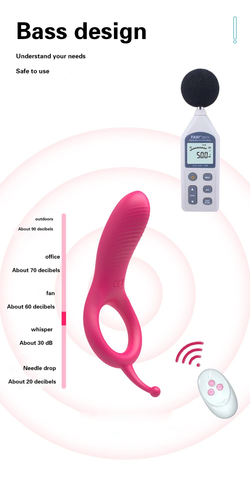 Anello Vibratore con Telecomando Coppia Eiaculazione Ritardata Stimolatore Clitorideo Vibrante Giocattoli Sessuali per Uomini_voghion.com