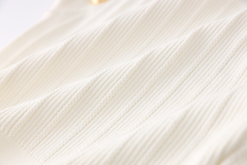 Ärmellose Weste für Damen, gestricktes Oberteil, Nieten, Schnalle, weiß, gestrickt, Single-Wear-Basis_voghion.com