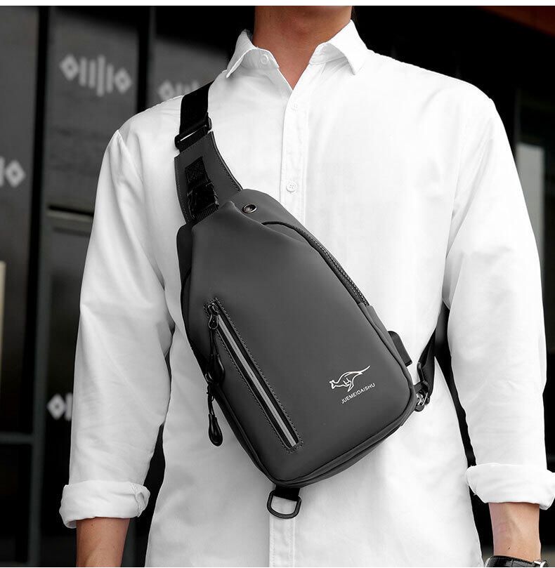 Borsa a tracolla monospalla impermeabile di grande capacità, per sport all'aria aperta, da uomo, casual_voghion.com