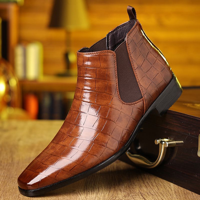 Stivali da cowboy Martin da uomo in pelle, stile britannico, estivi e da gentiluomo_voghion.com