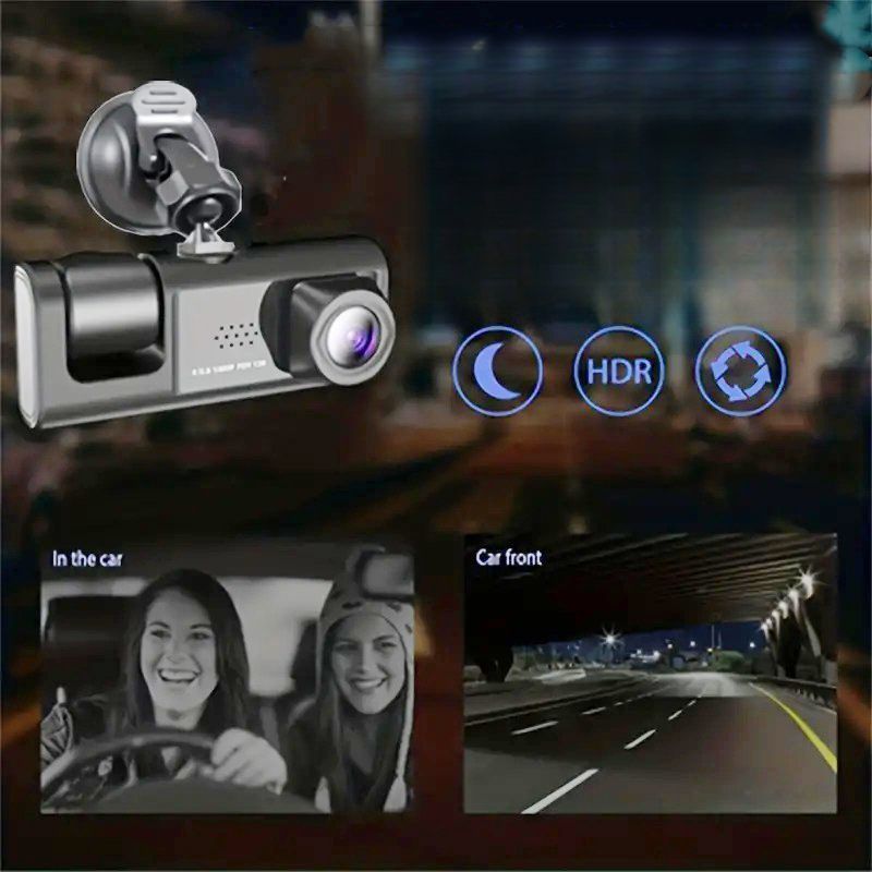 Registratore di guida in vendita calda 3 vie HD 1080P monitoraggio del parcheggio con visione notturna 3 lenti DVR per auto_voghion.com