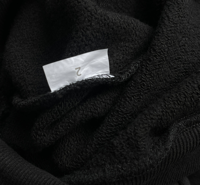Sudadera con capucha de terciopelo Black Dog Loose Plus_voghion.com