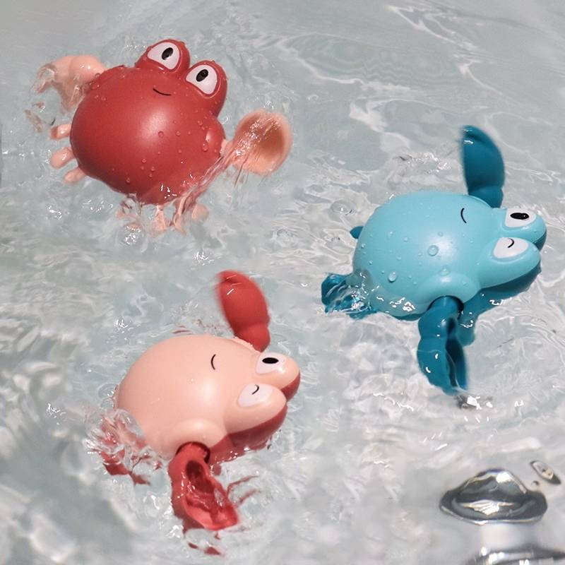 Toddler Bath Buddy - Wind-Up Swimming Crab Toy_voghion.com