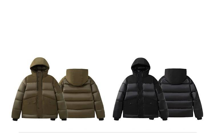 Men's Short Hooded Down Jacket - Business Casual Winter Coat, 650FP Waterproof Nylon Shell, 90% White Duck Fill (S/M/L/XL/XXL)_voghion.com