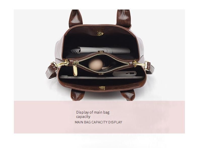 LEMON KOKO Damenhandtasche – Stilvolle Schultertasche aus PU-Leder mit mehreren Fächern, geräumig und leicht für Arbeit und Reisen (Dunkelbraun)_voghion.com