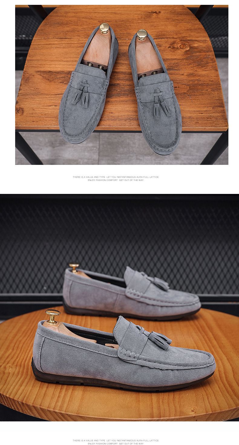 Doudou - Zapatos de hombre de primavera, estilo casual, con flecos y suela blanda_voghion.com