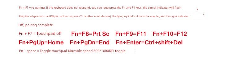 Computer-TV Android Box Wireless Flying USB Keyboard Mini Key Mouse Suit Touch Pad Remote Control_voghion.com