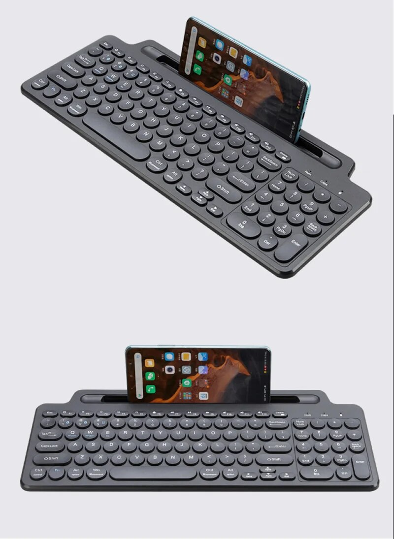 Tastiera wireless, tastiera Bluetooth, mouse, slot per schede, tastierino numerico per Android, iOS, desktop, laptop, PC, gamer_voghion.com