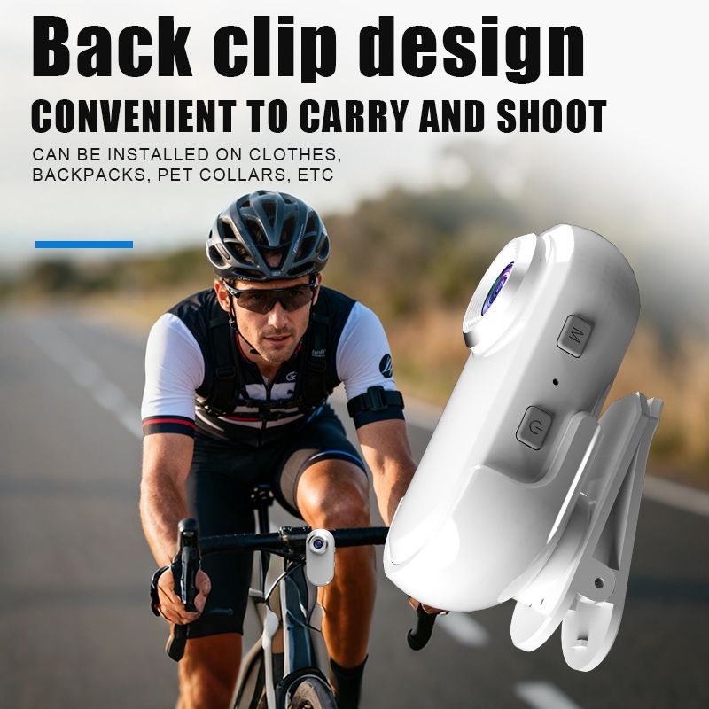 Nowa magnetyczna kamera HD do jazdy na rowerze na świeżym powietrzu, miniaturowa kamera studencka z kciukiem_voghion.com