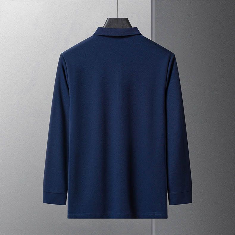Men's Long Sleeve Polo Shirt - Breathable & Stylish Casual Business Shirt With Embroidered Collar (Available In Sizes M-4XL, Multiple Colors)_voghion.com