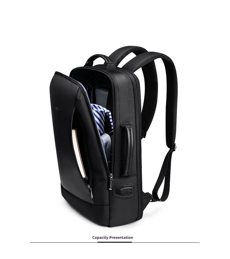 Minimally designed backpack for men, computer backpack, business outdoor travel, multi-functional backpack, USB backpack_voghion.com