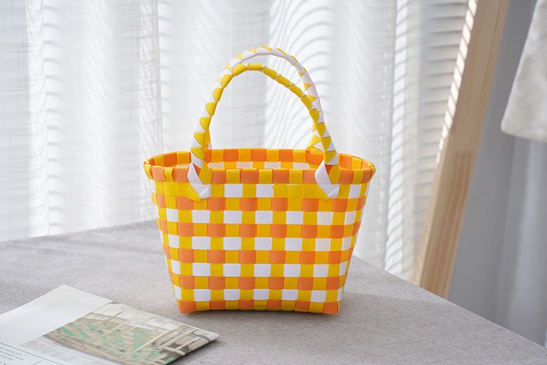 Hochzeitssüßigkeiten aus gewebtem Kunststoff, tragbare Lebensmittelkörbe, gewebte Handtasche aus gewebtem Kunststoff, begleitendes Geschenk, gewebte Tasche aus gewebtem Kunststoff_voghion.com