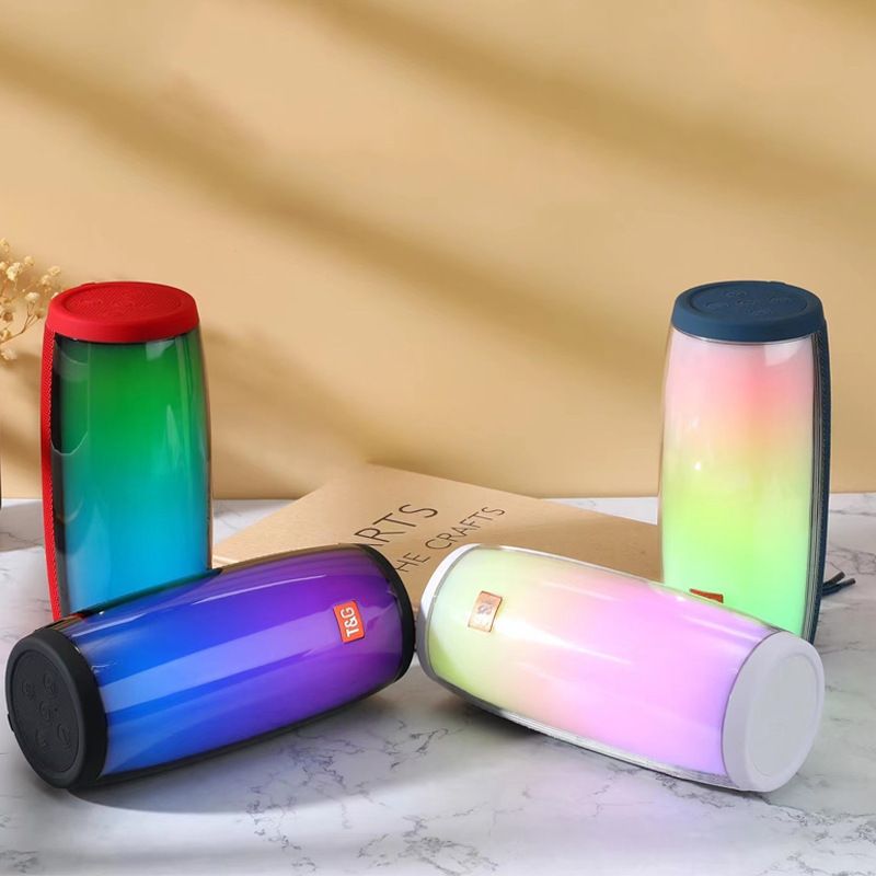 New TG317 wireless Bluetooth pulsating speaker LED seven color outdoor card insertion desktop computer subwoofer_voghion.com