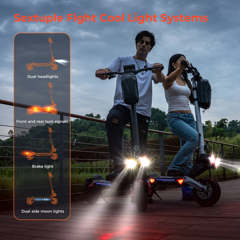 Monopattino elettrico pieghevole CIRCOOTER R3, pneumatico fuoristrada da 10 pollici, motore da 800 W, batteria da 48 V 15 Ah, velocità massima di 45 km/h_voghion.com