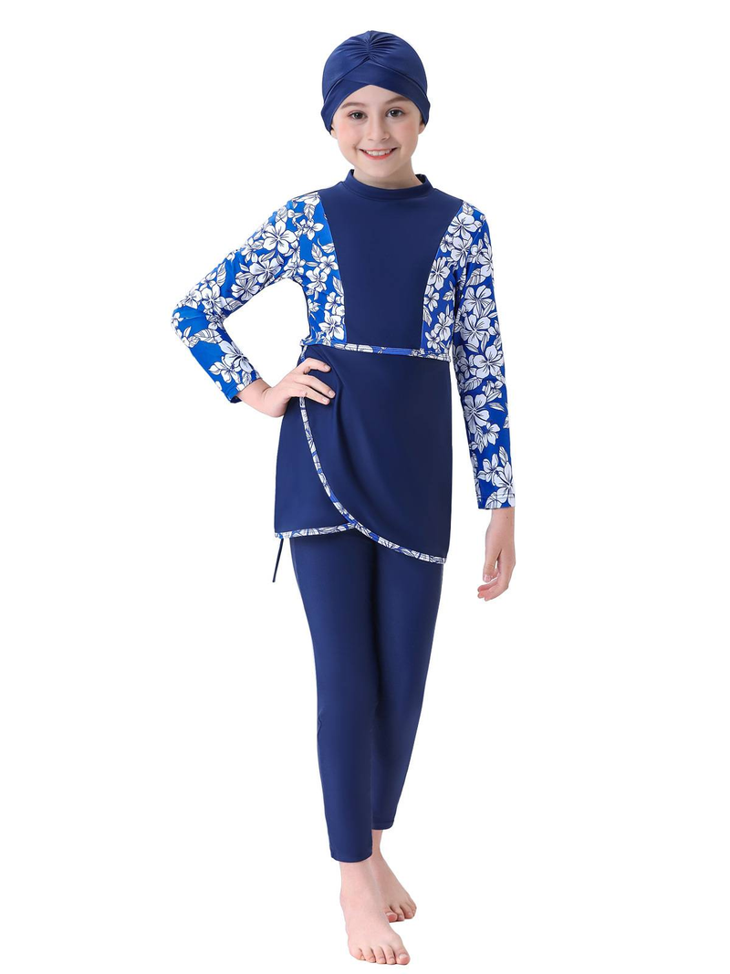 Muslim Swimwear Swimsuit Girl Conservative Swimsuit Bukini Children's Beach Swimsuit_voghion.com
