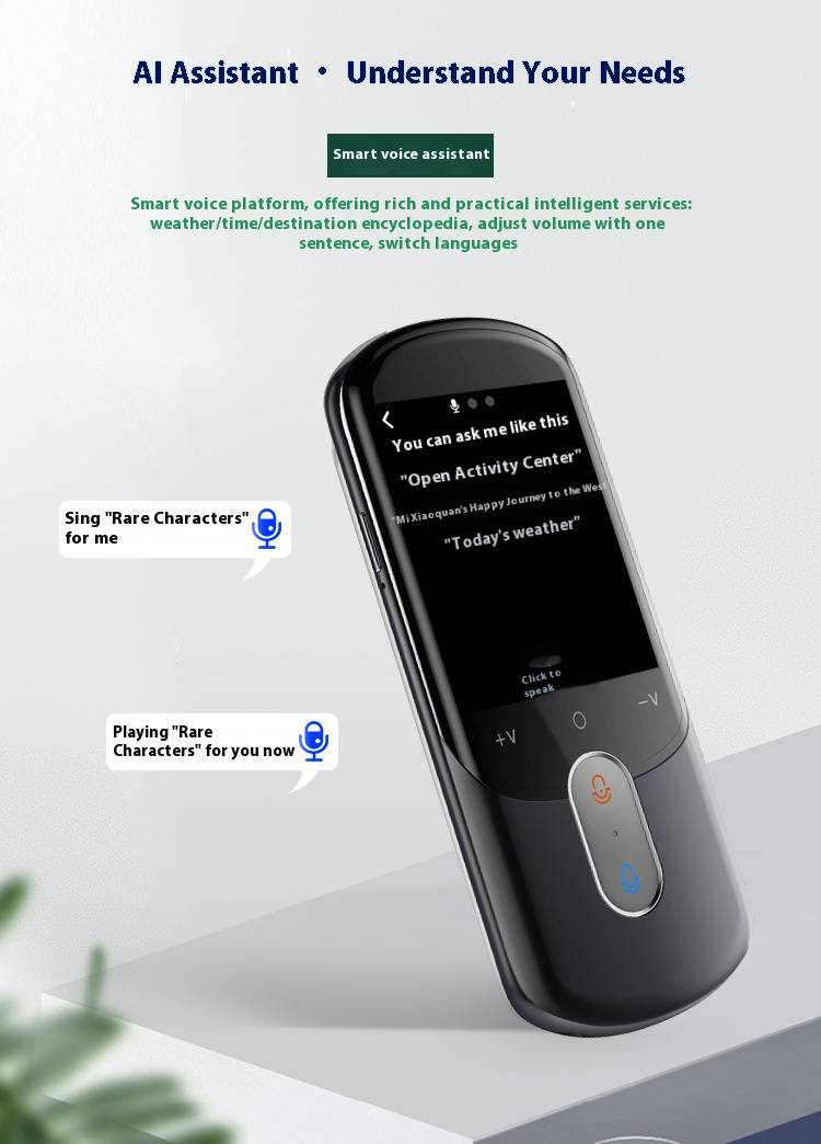 Global Translator Pro - AI Real-Time 8-Language Voice Translation Device (WiFi/Offline Mode) For Travel & Business_voghion.com