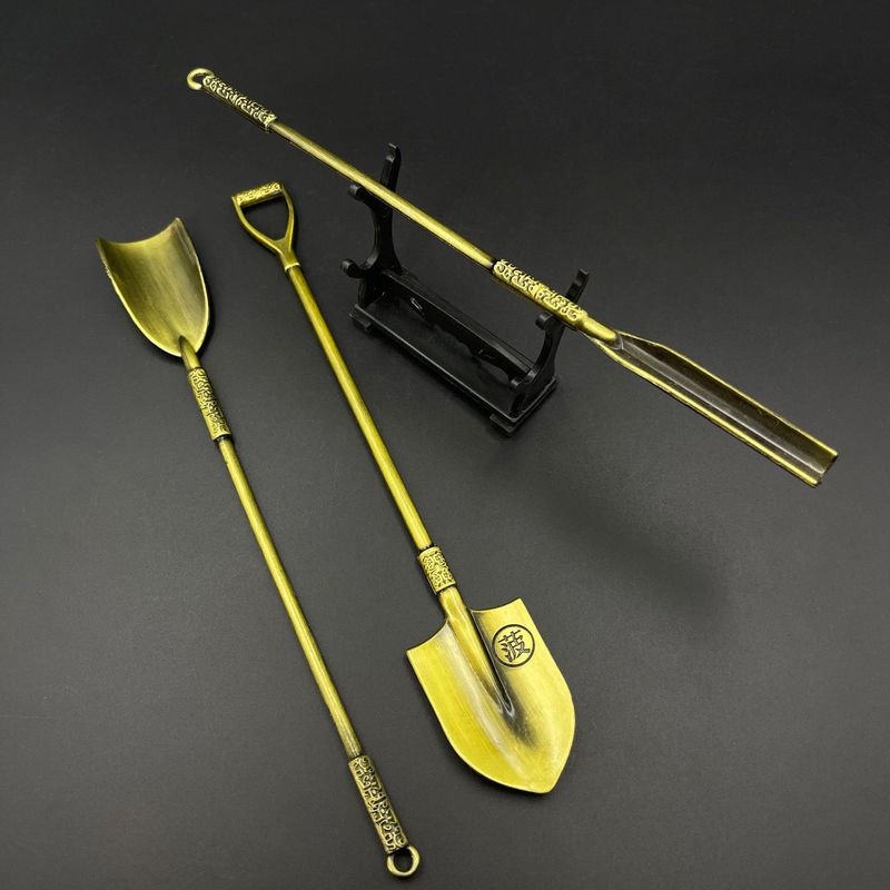 Tomb Explorer Collectible Set - Zinc Alloy Luoyang Spade Tools With Miniature Replicas (5-Piece Set)_voghion.com