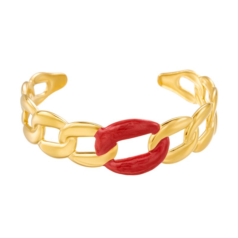 Neues Edelstahlarmband im kubanischen Kettendesign – Trendiges, vielseitiges und farbechtes Accessoire für Damen_voghion.com