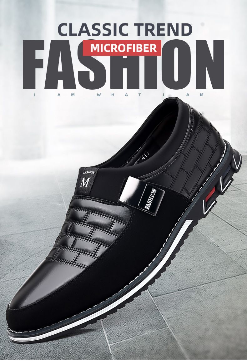 Mildon 9903 - Funda para zapatos de cuero informales de gran tamaño para uso transfronterizo, empaquetado en bolsa OPP para las cuatro estaciones sin caja para zapatos_voghion.com