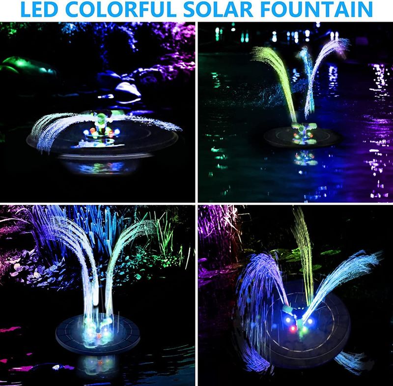 Nuova pompa galleggiante per lanterna con accumulo di energia solare, cortile esterno, vasca per uccelli, piscina, paesaggio, fontana, caratteristica dell'acqua_voghion.com