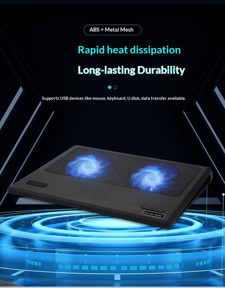 NeoGear NeoGear Cooler Base Superficie metallica Supporto per laptop da gioco Ventola di raffreddamento silenziosa Artefatto_voghion.com