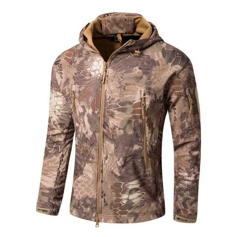 Männerjacketten Dropshipping Lurker Skin Softshell V5 Militär Taktesch Jackett Männer Waasserdicht Mantel Camouflage Kapuzen Arméi_voghion.com