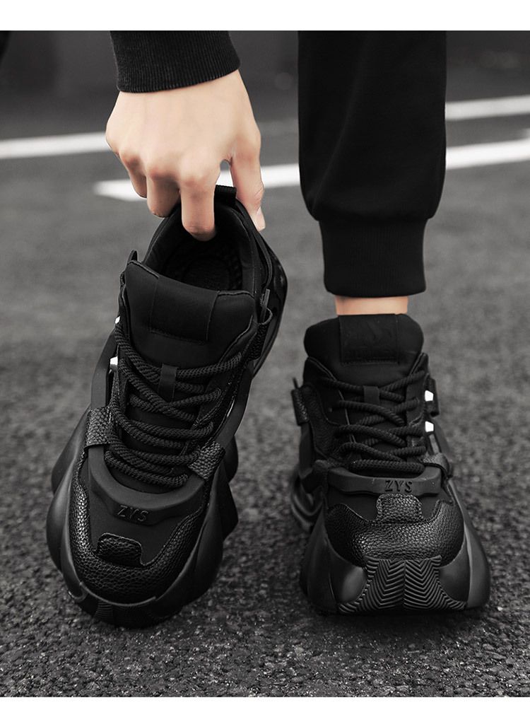 Kleine weiße Schuhe mit Darth Vader-Motiv, neue verschleißfeste dicke Sohlen in Freizeitschuhen mit erhöhtem Schaft, Arbeitsschuhe für Papa_voghion.com
