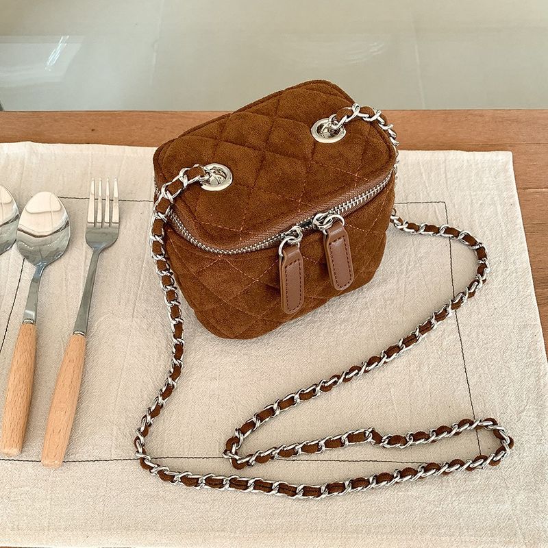 winter New Mini Shoulder Box Fashion Lipstick Chain Bag, Crossbody Bag Small Fragrant Wind With Diamonds_voghion.com
