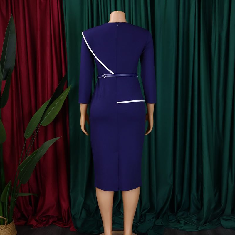 Elegante Kirchenkleider für Frauen 3D-Blumen, edel, bescheiden, Büro, Damen, weiblich, Herbst/Winter, formelle Veranstaltung, Datum, figurbetontes, schlankes Kleid_voghion.com