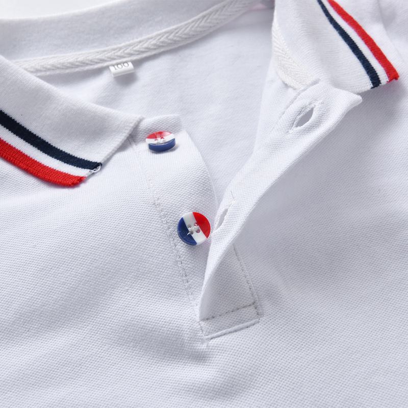 Babykleidung Set aus farblich passendem Netzstrick-T-Shirt und Shorts mit Revers für Jungen im Kinderschatz-Sommerprogramm_voghion.com