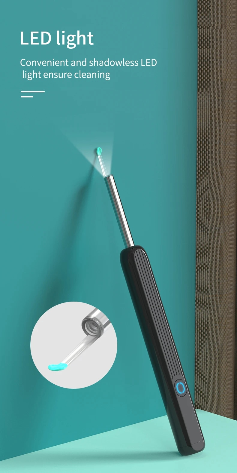 NE3 30% de réduction nettoyant NATFIRE outil d'élimination de la cire de haute précision avec caméra lumière LED Otoscope sans fil nettoyage intelligent des oreilles_voghion.com