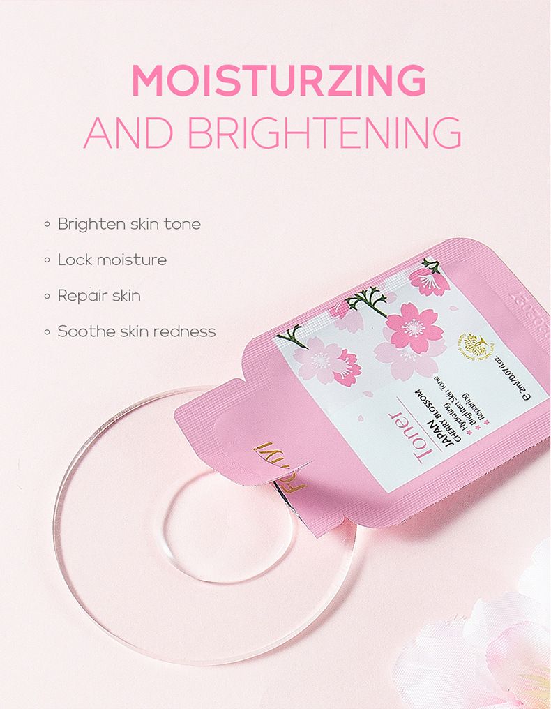 FENYI Sakura 4 daļu ādas kopšanas produktu komplekts mitrinošs un saudzīgs 1 daļas 2 g izmēģinājuma iepakojums ādas kopšanai_voghion.com