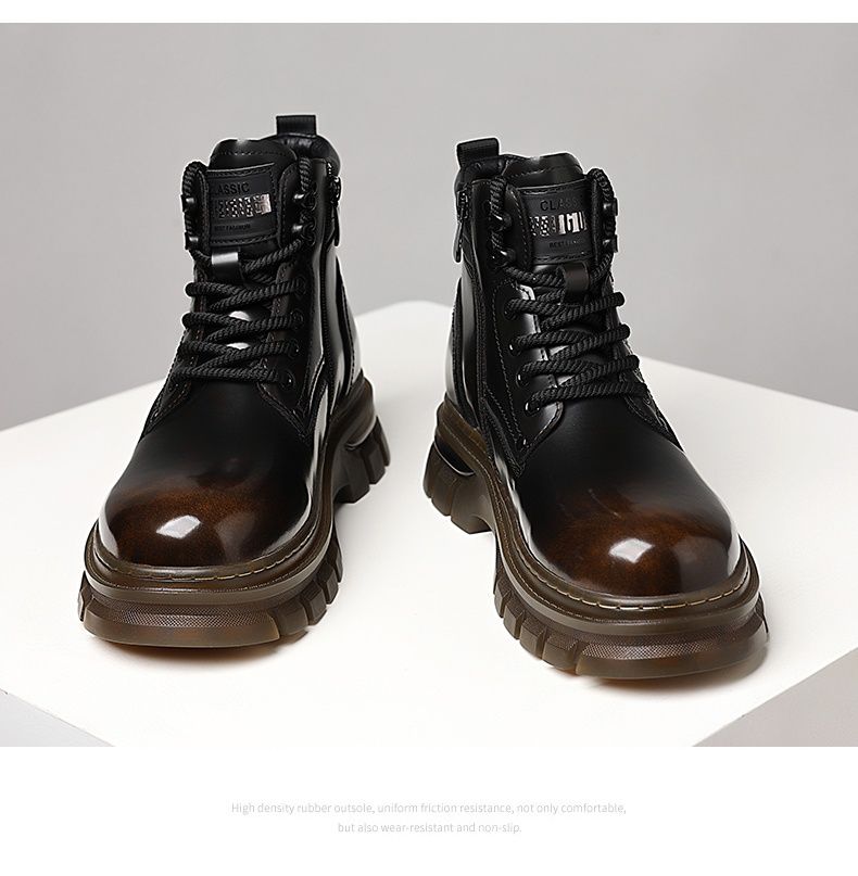 Outdoor Casual dicke Sohlen High Top Schuhe Arbeitskleidung Retro Martin Stiefel_voghion.com