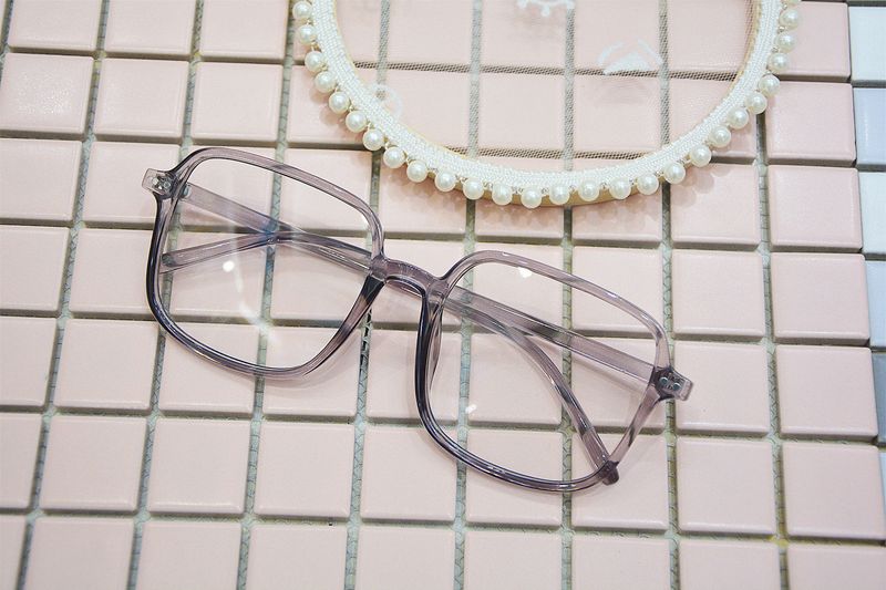 New large box minimalist flat lens ins internet famous glasses_voghion.com