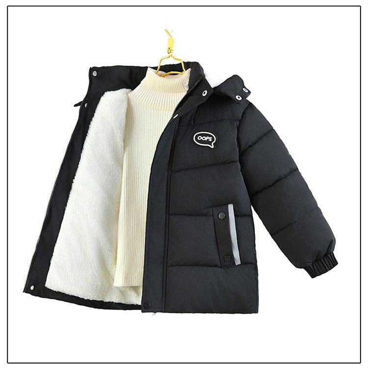 Chaqueta acolchada de algodón de invierno para niño, de comercio exterior, gruesa, de estilo corto y moderno, con borde cruzado, venta directa de fábrica_voghion.com