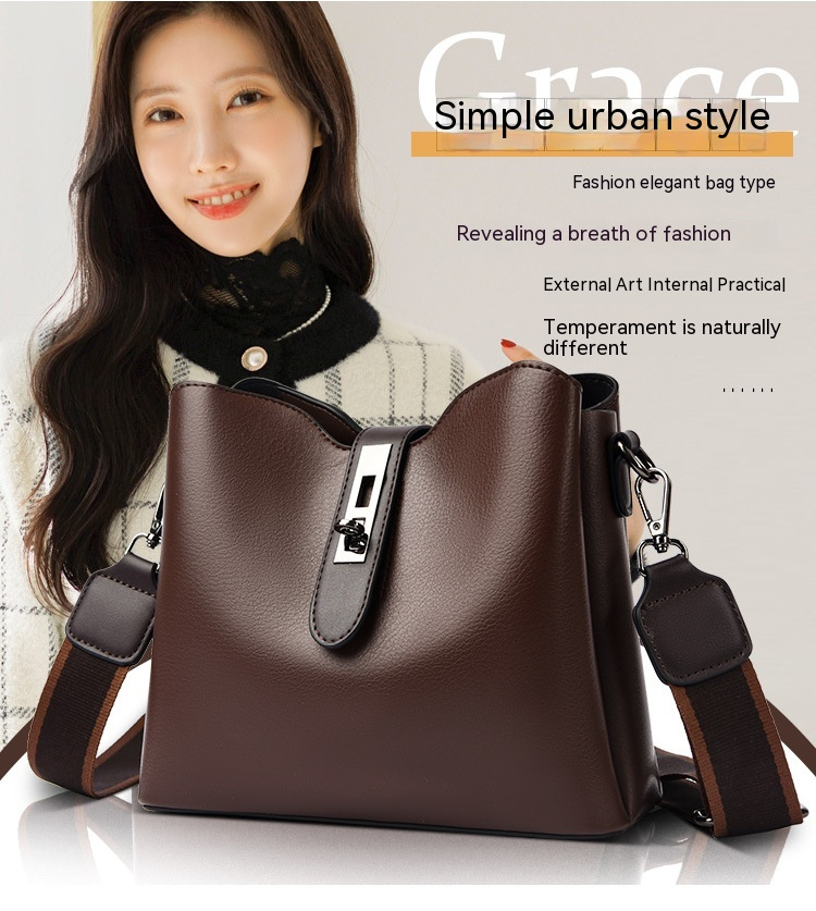 Neue strukturierte Beuteltasche aus Leder für Damen, neue hochwertige Retro-Mehrschicht-Umhängetasche mit großer Kapazität und einer Schulter_voghion.com