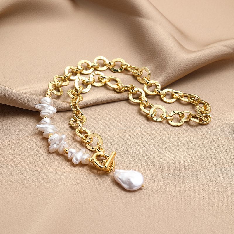 Multi schicht unregelmäßigen perlenkette, speziell geformte retro Barock perlenkette schmuck high-end_voghion.com