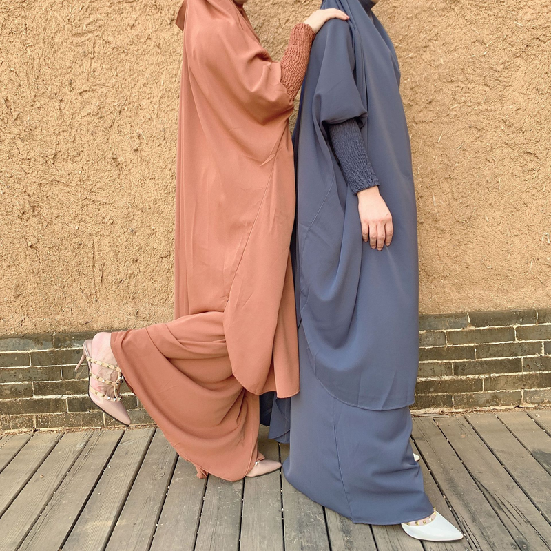 Large swing solid color robe suit dress _voghion.com