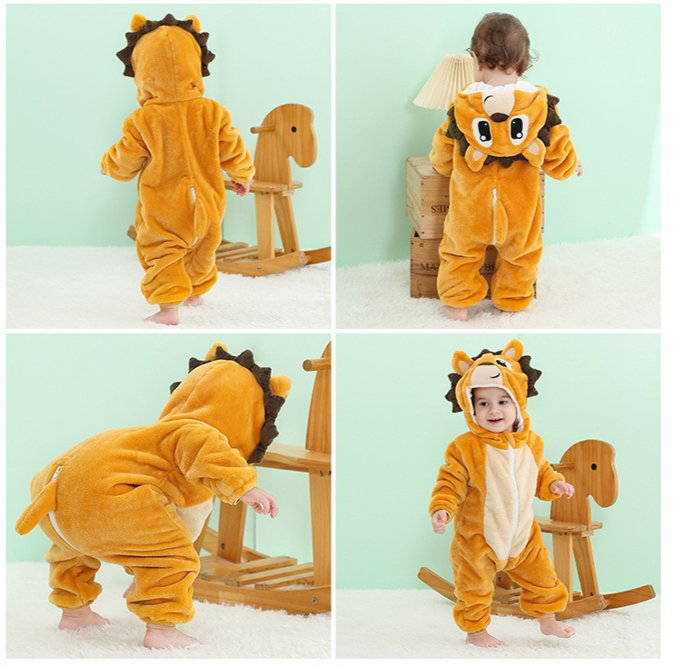 Børnetøj Børns højtaljede mavepleje pyjamas baby hjemme kravletøj_voghion.com