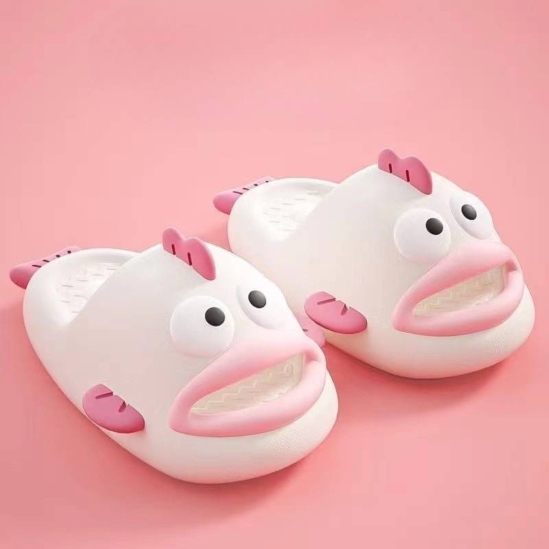 Clownfish slippers for women summer 2024 new cute indoor home stepping shit feeling thick bottom non slip sandals for outdoor wear_voghion.com