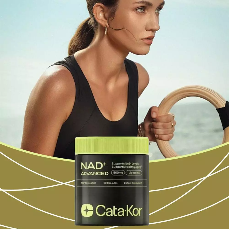 NAD+ ADVANCED 500 mg supliment pentru anti-îmbătrânire, energie, focalizare / nicotinamidă 60 buc_voghion.com
