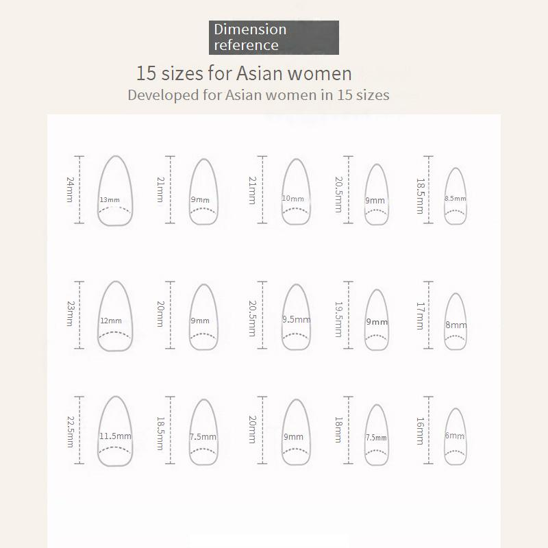 False Nails Handmade Prefabricated Nails, Simple And Clean, Smoky Gray, Medium And Long Almond Nails, Whitening, Detachable Nail Art Pieces 30 Pieces_voghion.com