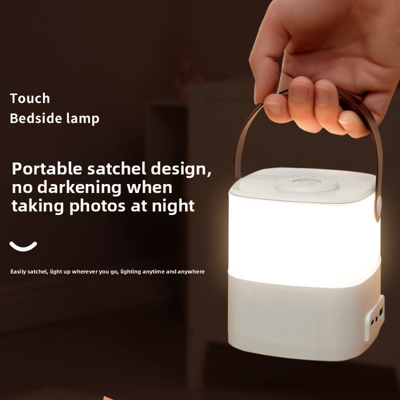 Luz nocturna táctil con LED blanco cálido, recargable por USB para niños y adultos, luz de noche regulable para guardería y suave ayuda para despertarse._voghion.com
