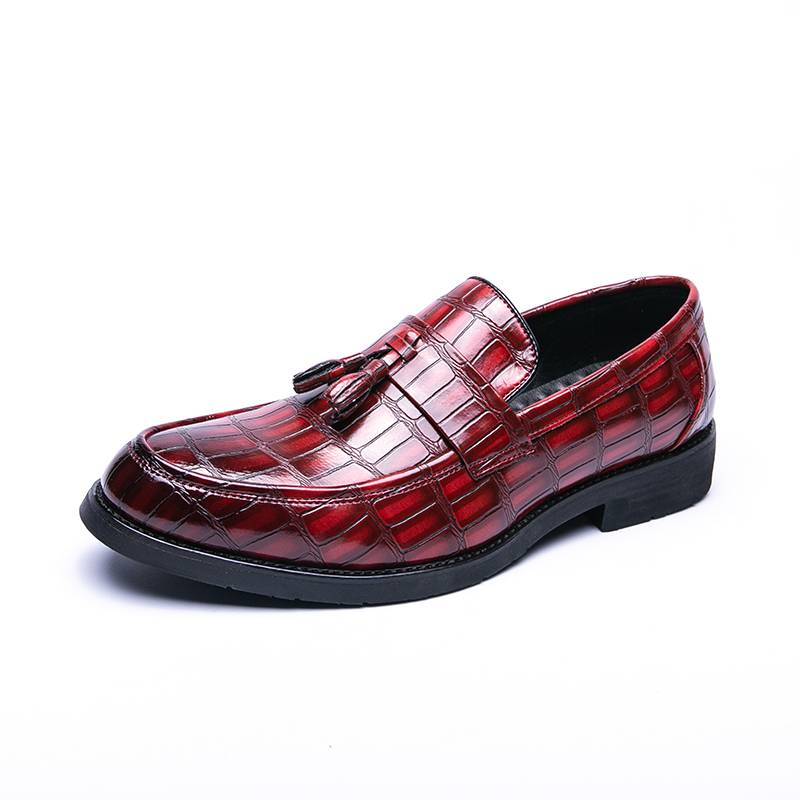 Neue Mode aus echtem Leder Quaste Business Casual Loafer Schuhe für Männer Schwarze Business Formale Lederschuhe für den täglichen Büro Casual Herrenschuhe für Dr_voghion.com