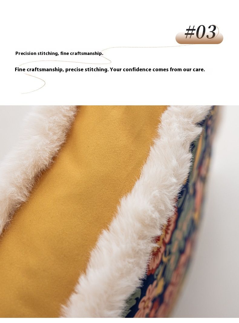 Cuscino decorativo da pavimento floreale - Cuscino quadrato e rotondo in peluche con imbottitura in cotone PP, pouf versatile per casa, ufficio e uso esterno_voghion.com