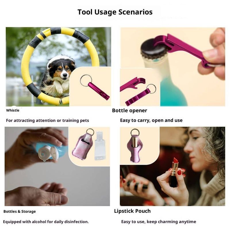 11-in-1 Safety Alarm Kit - 120dB Personal Alarm With LED Light & Keychain For Women Self Defense_voghion.com