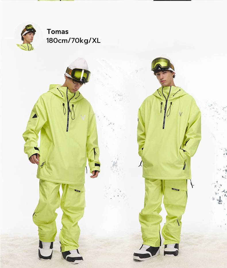 Unisex Ski Jacket & Pants Set - Windproof, Waterproof Snowsuit For Men & Women - Thermal Insulated Fleece Lining For Skiing & Snowboarding_voghion.com